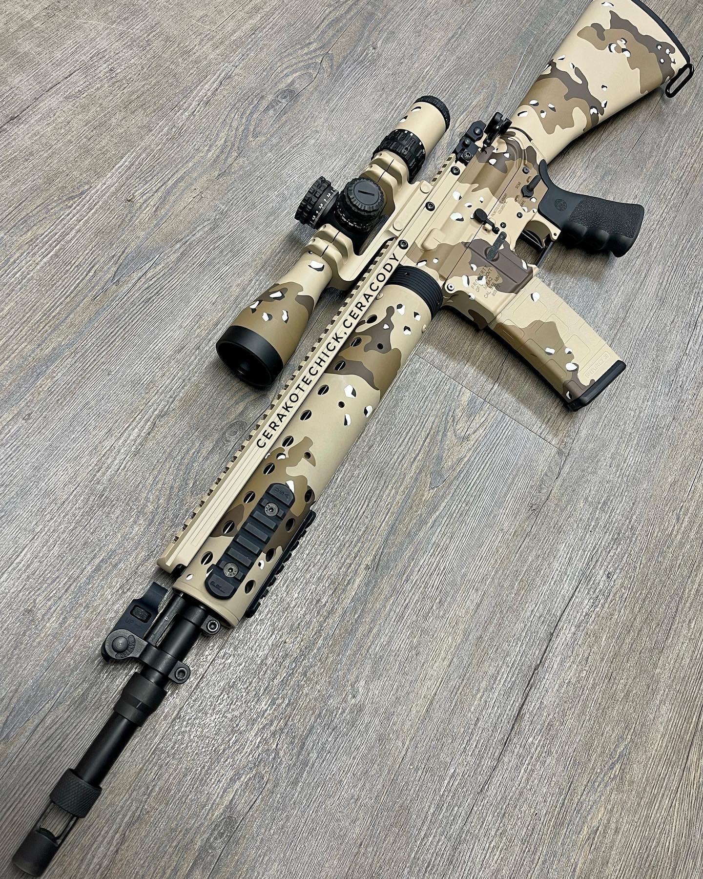 Chip In Rifling Chocolate Chip Camo | Cerakote