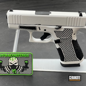 Custom White Laser Stippled Glock 43x