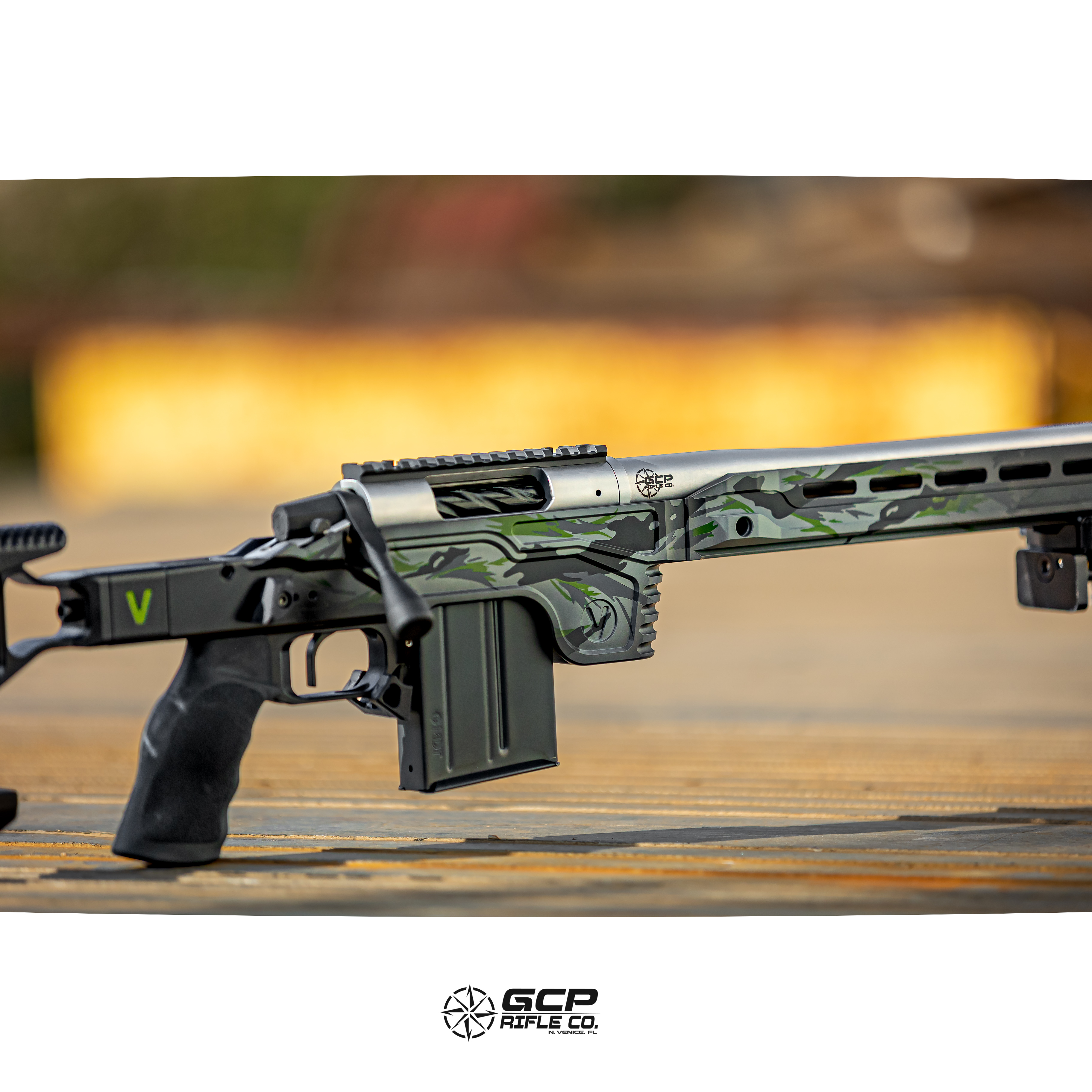 Ceramic Rifles Recoil Magazine Rifle. Custom camo pattern done on a Vision chassis ...