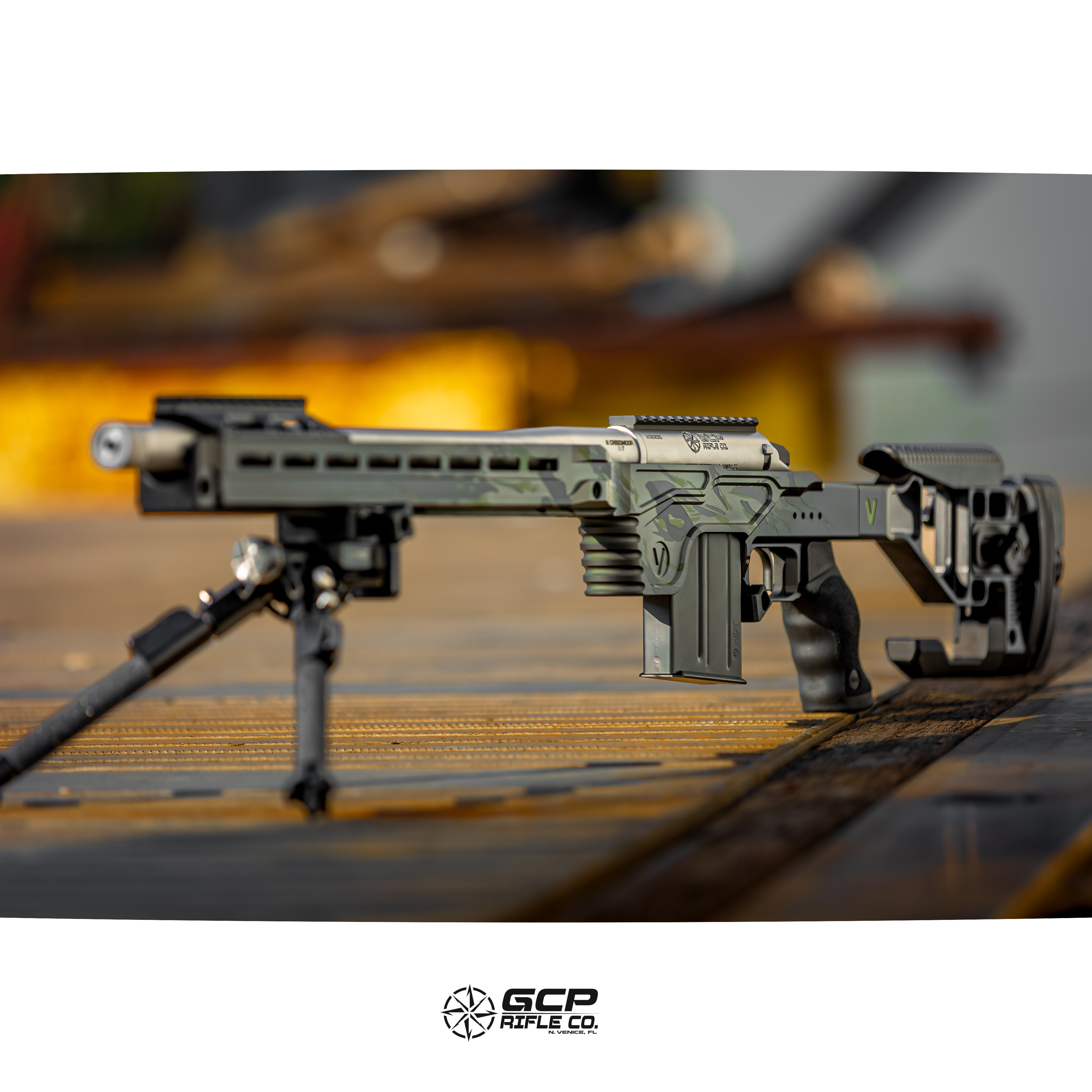 Ceramic Rifles Recoil Magazine Rifle. Custom camo pattern done on a Vision chassis ...