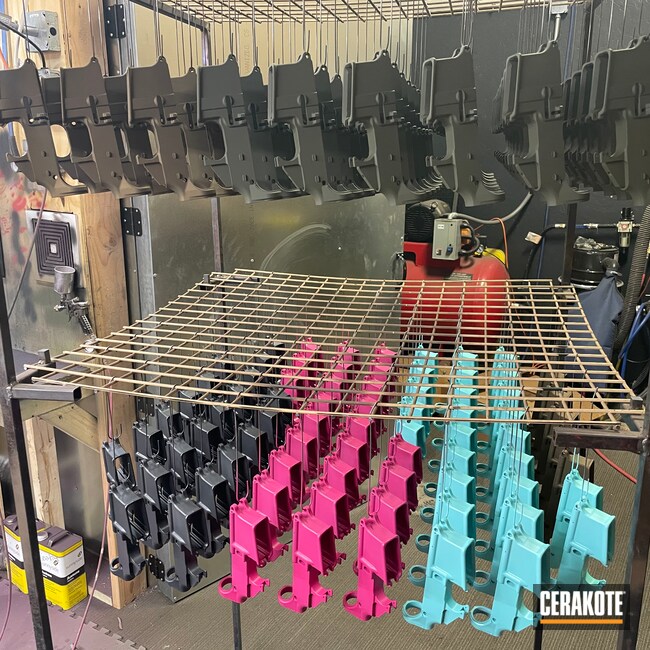 Cerakoted: S.H.O.T,Robin's Egg Blue H-175,SIG™ PINK H-224,Production Run,AR Lower Receiver,Wholesale,AR Lowers,Mil Spec O.D. Green H-240,Bulk,Burnt Bronze H-148,Sniper Grey C-239,Production,AR15 Parts