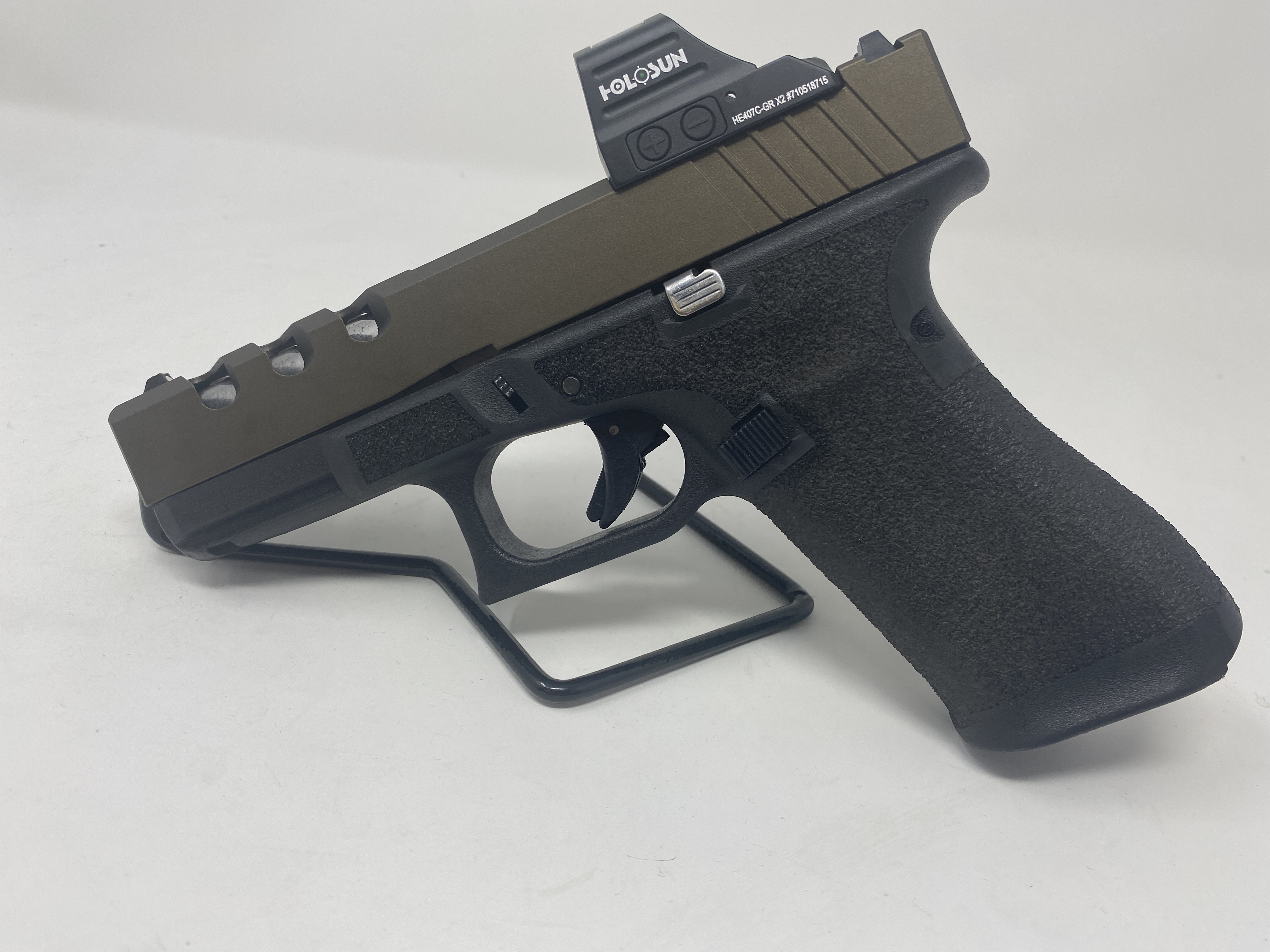 Bronze Color Raptor Bronze Raptor with Optic and Operator Stipple | Cerakote
