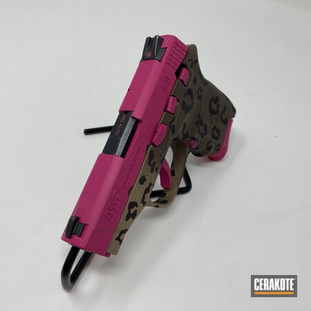Powder Coating: Leopard Print,Graphite Black H-146,Smith & Wesson,Chocolate Brown H-258,S.H.O.T,M&P Bodyguard 380,SIG™ PINK H-224,.380,Bodyguard