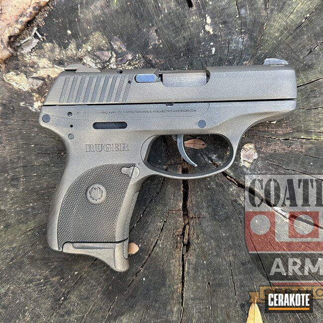 Cerakoted: S.H.O.T,Coating Arms,COPPER SUEDE H-310,Patriot Brown H-226,Worn,Armor Black H-190,Pistol,SMOKED BRONZE H-359,Ruger LC9,Coating Arms Cerakote
