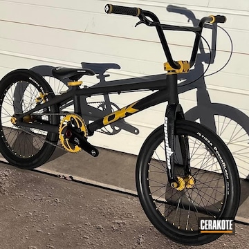 Cerakoted Sunflower And Armor Black  Custom Dk Bike