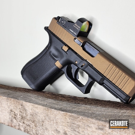 Powder Coating: Glock,S.H.O.T,Pistol,American Arms Customs,Burnt Bronze H-148