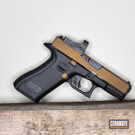 Powder Coating: Glock,S.H.O.T,Pistol,American Arms Customs,Burnt Bronze H-148