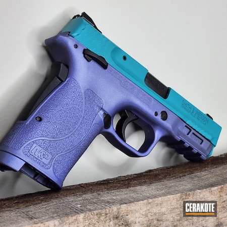 Powder Coating: Smith & Wesson M&P,Smith & Wesson,CRUSHED ORCHID H-314,Mermaid,S.H.O.T,Pistol,American Arms Customs,BLACK CHERRY H-319,AZTEC TEAL H-349