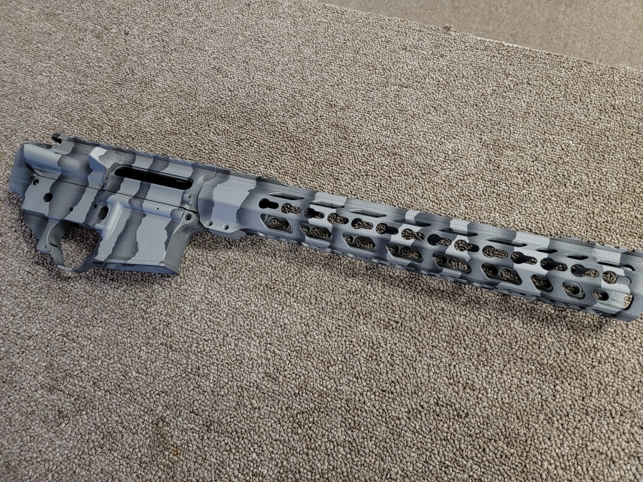 Tiger Stripe Tactical Rifle Using Titanium and Graphite Black | Cerakote