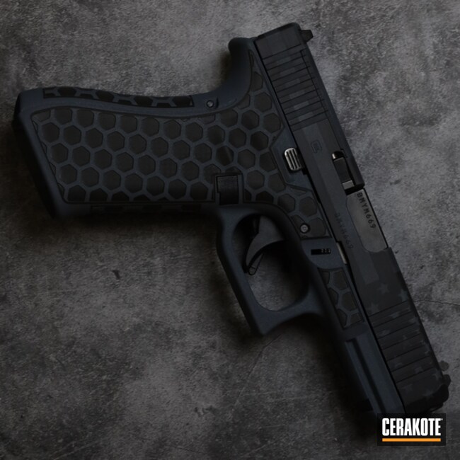 Cerakoted Cobalt Kinetics™ Slate And Graphite Black Glock 45
