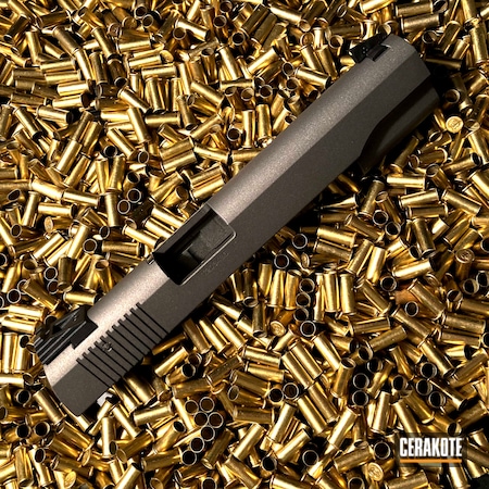 Powder Coating: Slide,Gun Coatings,S.H.O.T,Sig Sauer,Handguns,Tungsten H-237,Handgun,Gun Parts