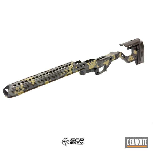 Accuracy International Chassis Tri-color Splat Pattern