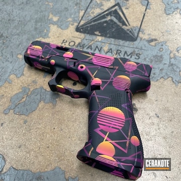 Cerakoted Socom Blue , Sig™ Pink, Lemon Zest And Bright Purple Glock 45