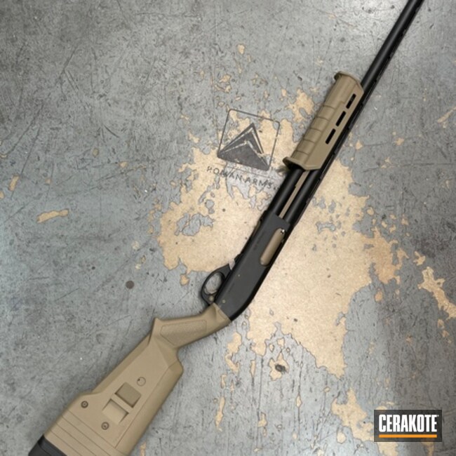 Cerakoted Graphite Black And Magpul® Flat Dark Earth Remington 870