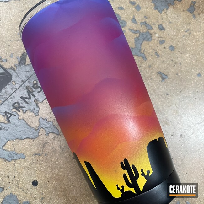 YETI Cup featuring Sig™ Pink, Periwinkle, Tequila Sunrise