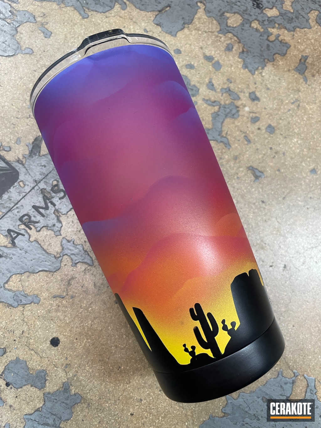 YETI Cup featuring Sig™ Pink, Periwinkle, Tequila Sunrise