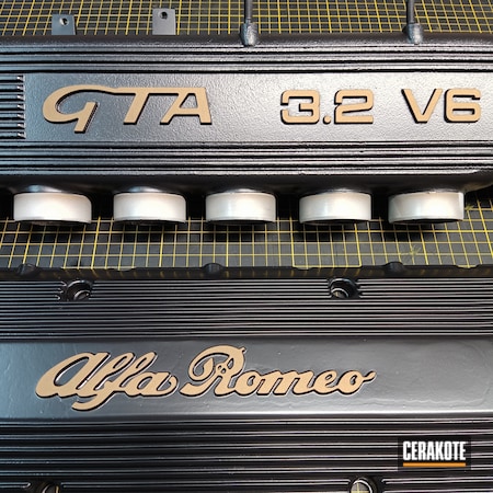 Powder Coating: 20150 E-190,Automotive,Burnt Bronze H-148,V6,GTA,Alfa Romeo
