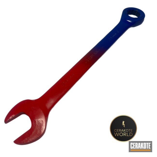Husky Wrench Stoplight Red And Blue Flame 