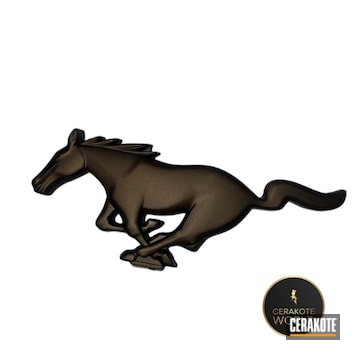 Midnight Bronze Mustang Emblem 