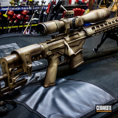 Powder Coating: Graphite Black H-146,Distressed,SMOKED BRONZE H-359,S.H.O.T,Ruger Precision 6.5,GLOCK® FDE H-261,MAGPUL® FDE C-267