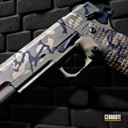 Powder Coating: Graphite Black H-146,Chocolate Brown H-258,1911,S.H.O.T,Guncrafter Inductries,O.D. Green H-236,FDE E-200,Woodland Camo,M81
