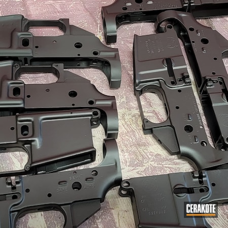 Powder Coating: Graphite Black H-146,Sheriff's Department,S.H.O.T,AR Lowers,Colt AR