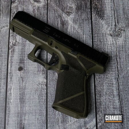 Powder Coating: Glock,Frame,S.H.O.T,Pistol,O.D. Green H-236