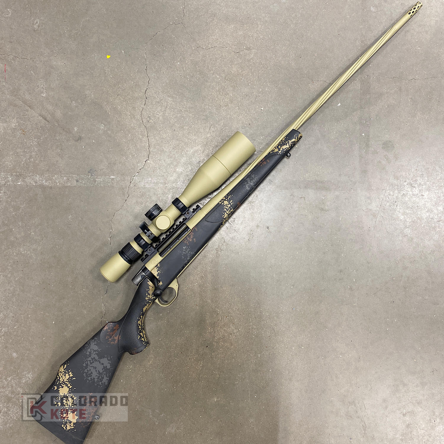 Weatherby Vanguard and Vortex Scope in H-339 Multicam Pale Green | Cerakote