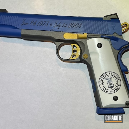Powder Coating: NRA Blue H-171,1911,S.H.O.T,Pistol,Stormtrooper White H-297,Steel Grey H-139,Commemorative,Air Force