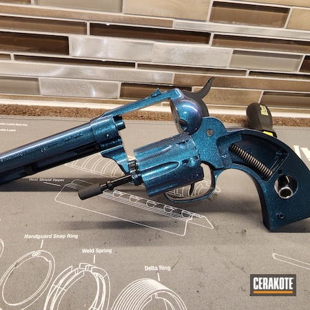 Powder Coating: Cerakote FX,SOCOM BLUE  H-245,Revolver,HIGH GLOSS ARMOR CLEAR H-300,Cerakote FX TYPHOON FX-109