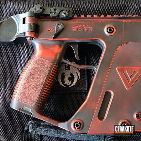Powder Coating: Distressed,S.H.O.T,HABANERO RED H-318,Armor Black H-190,Kriss Vector,Kriss USA