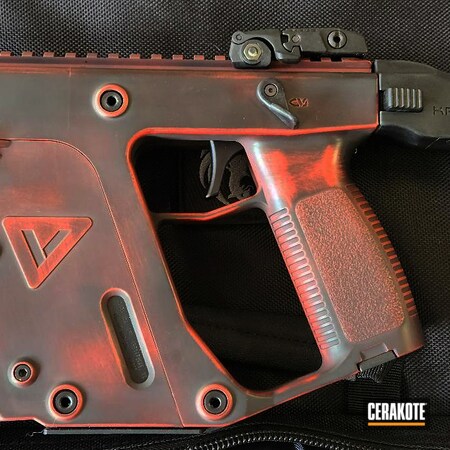 Powder Coating: Distressed,S.H.O.T,HABANERO RED H-318,Armor Black H-190,Kriss Vector,Kriss USA