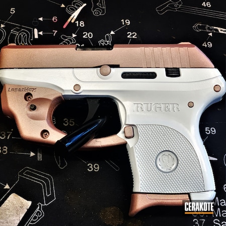 Powder Coating: ROSE GOLD H-327,LCP,Pocket Pistol,Lasermax,S.H.O.T,Stormtrooper White H-297,HIGH GLOSS ARMOR CLEAR H-300,Ruger LCP,Ruger