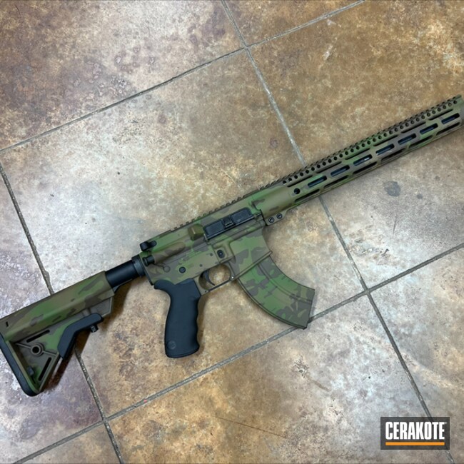 Chocolate Brown, Multicam® Bright Green And Glock® Fde Ar Rifle