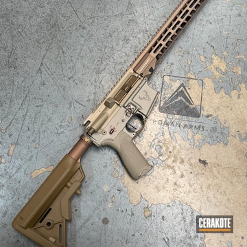 Cerakoted 20150 Coyote, Titanium And Fde Stag Arms