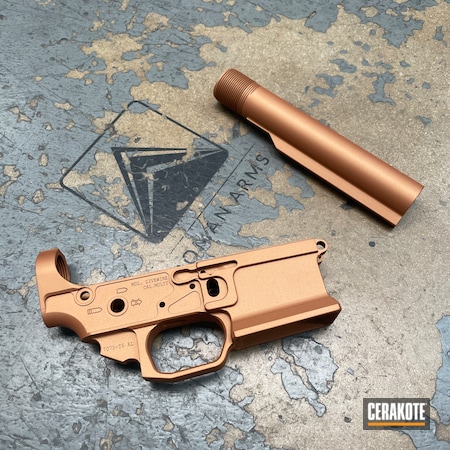 Powder Coating: COPPER H-347,S.H.O.T,Hunting Rifle,Buffer Tube,New Penny,Sharps Brothers,AR-15,Rifle,Burnt Bronze,Custom,Lower,Hunting,AR,AR Parts,Sharpbros,Copper,Stripped,AR Lowers,Tactical Rifle,Gift Ideas,Burnt Bronze H-148