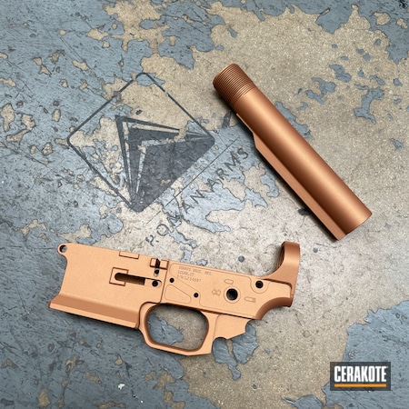 Powder Coating: COPPER H-347,S.H.O.T,Hunting Rifle,Buffer Tube,New Penny,Sharps Brothers,AR-15,Rifle,Burnt Bronze,Custom,Lower,Hunting,AR,AR Parts,Sharpbros,Copper,Stripped,AR Lowers,Tactical Rifle,Gift Ideas,Burnt Bronze H-148