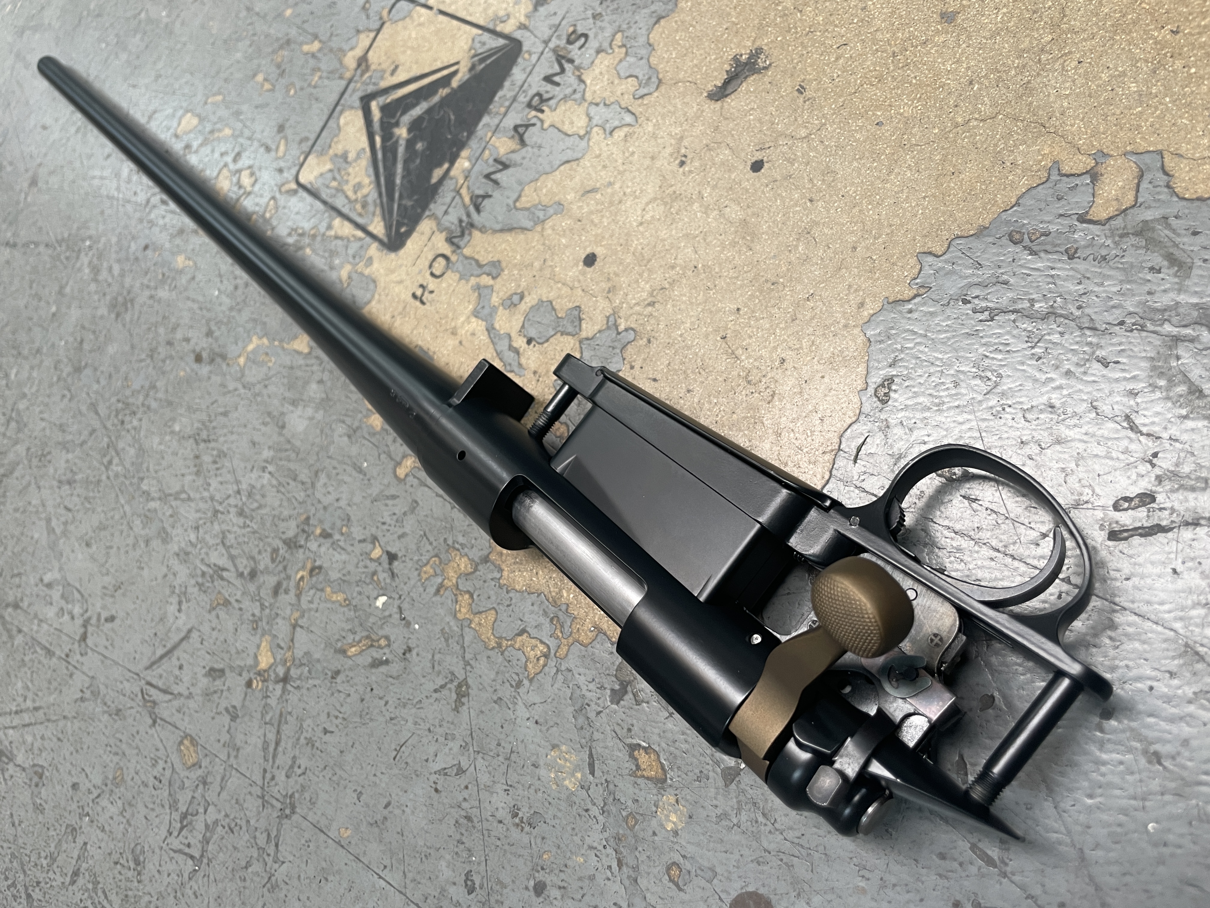 Barrel coated in Midnight and Burnt Bronze | Cerakote