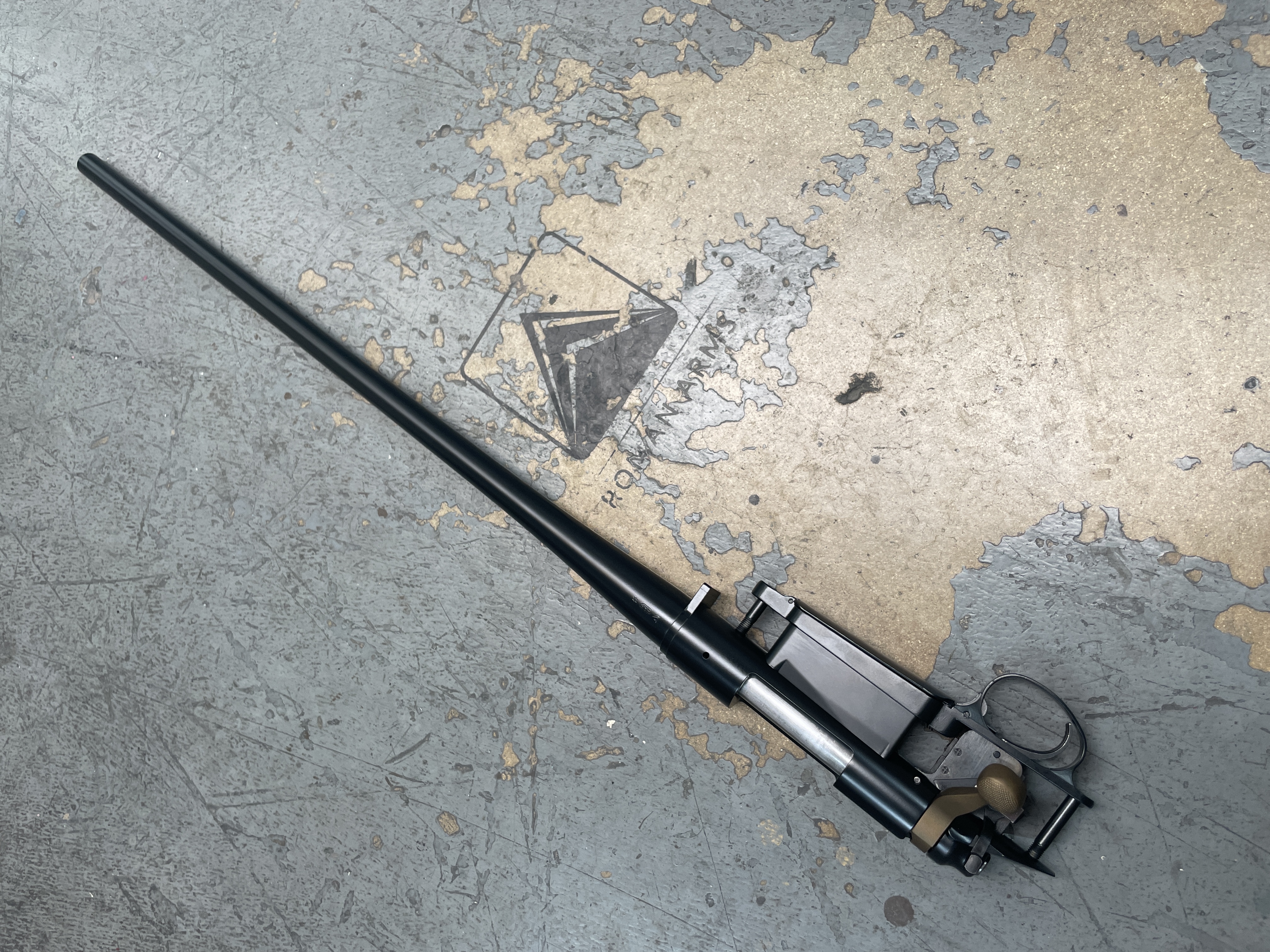 Barrel coated in Midnight and Burnt Bronze | Cerakote