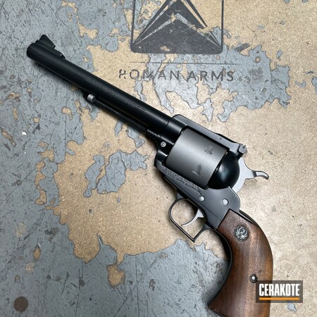 Powder Coating: .44 Magnum,Titanium E-250,S.H.O.T,Handguns,Ruger Revolver,Midnight E-110,Revolver,Super Blackhawk,44 Magnum,Ruger,Handgun