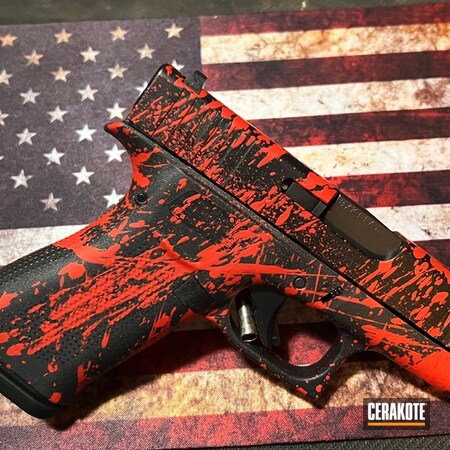 Powder Coating: S.H.O.T,Pistol,Glock 43X,FIREHOUSE RED H-216