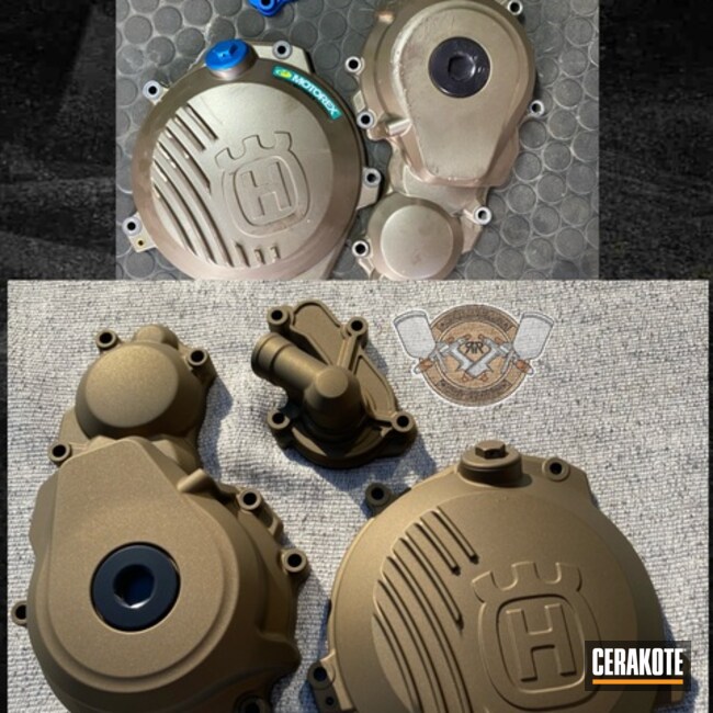 Husqvarna Engine Covers Finished In Burnt Bronze 