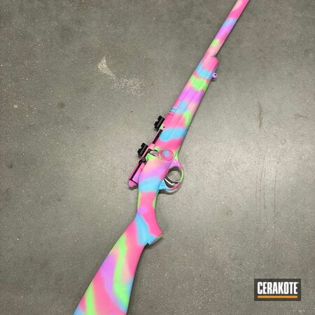 Powder Coating: Bazooka Pink H-244,BLUE RASPBERRY H-329,Zombie Green H-168,S.H.O.T,Bright Purple H-217,Rifle,Bolt Action Rifle