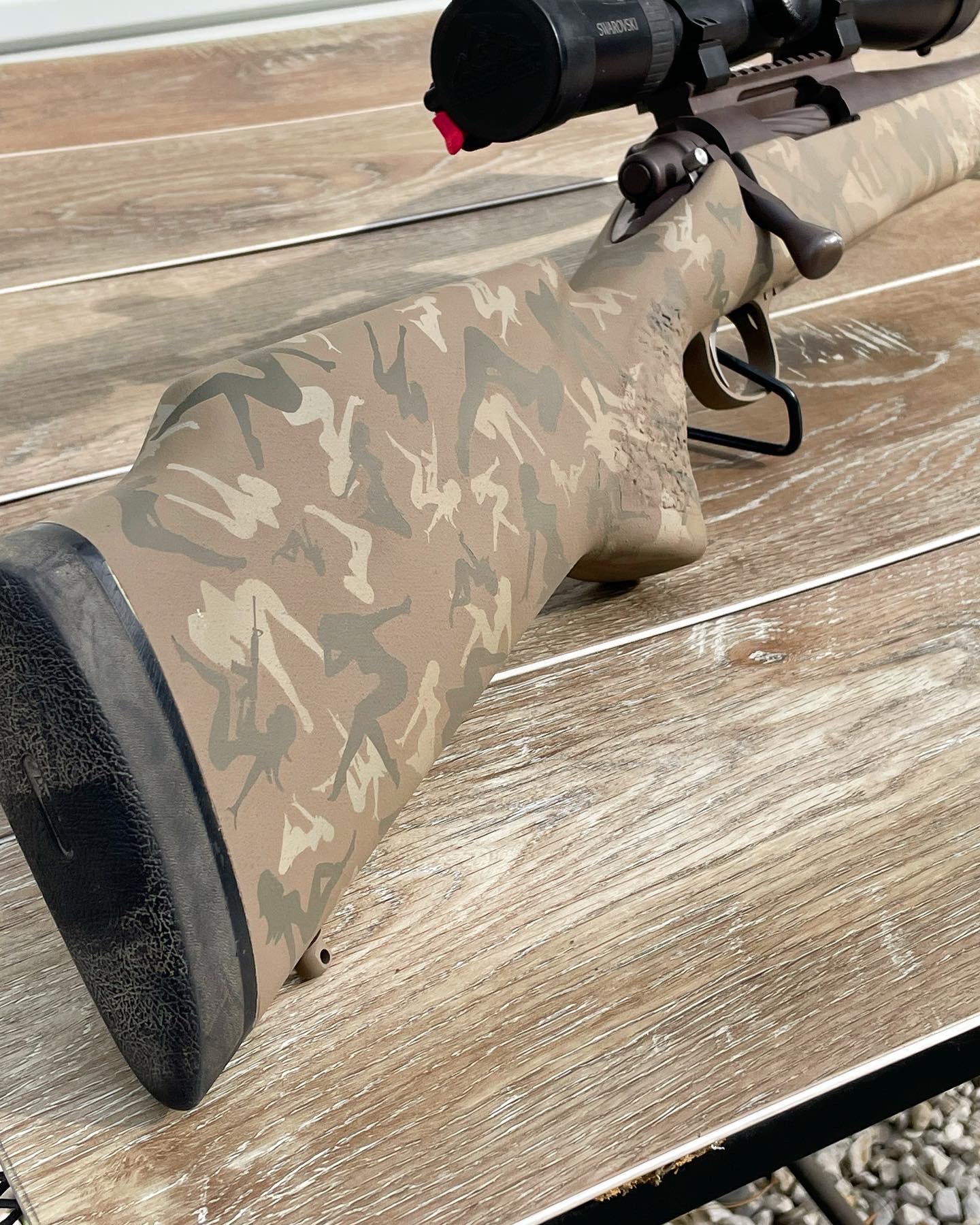 Mudflap Trucker Girl Camo Custom Rifle Build | Cerakote