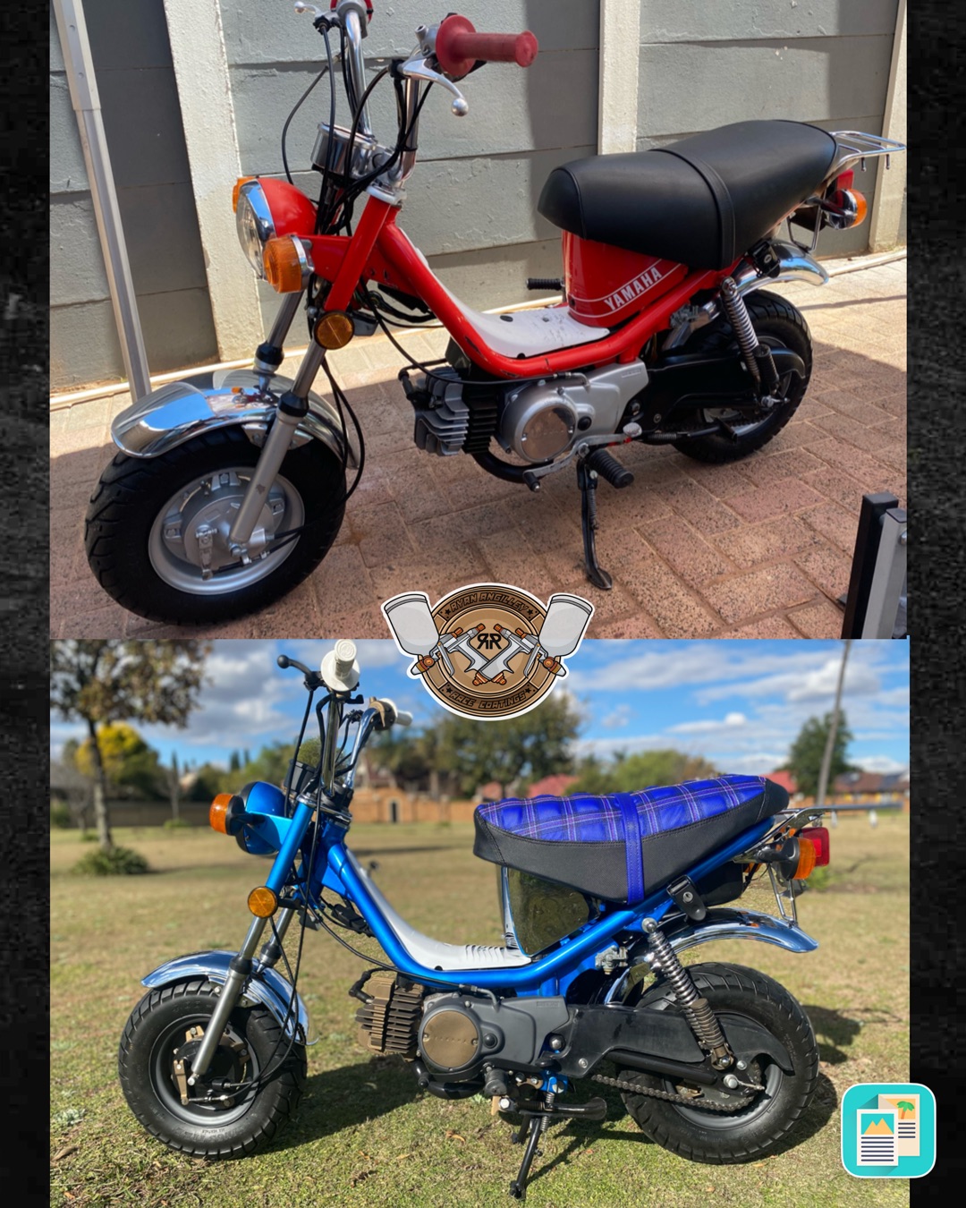 1981 Yamaha Chappy build | Cerakote