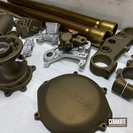 Powder Coating: Cerakote Clear - Aluminum MC-5100,CR500,Automotive,Burnt Bronze H-148,Honda