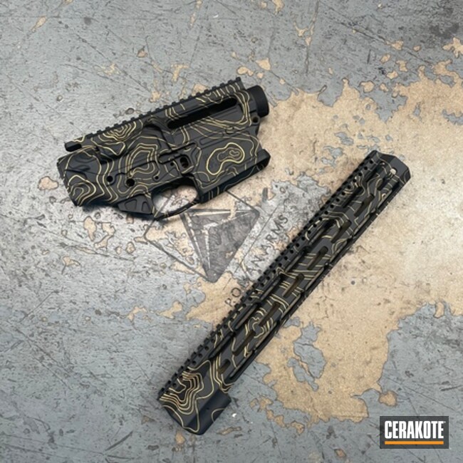 Cerakoted Upper / Lower / Handguard In H-190 And H-122