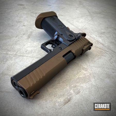 Powder Coating: 9mm,BLACKOUT E-100,S.H.O.T,Handguns,Pistol,2011,STI 2011,Handgun,Burnt Bronze H-148,STI