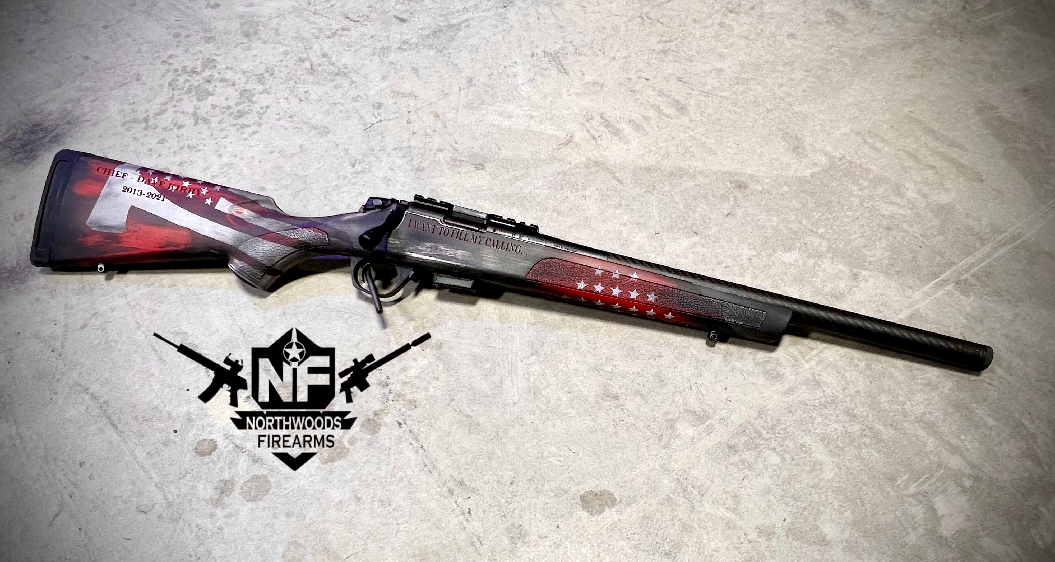 Distressed Rifles Custom Distressed Rifle finished with a Armor Black, Stormtrooper White ...