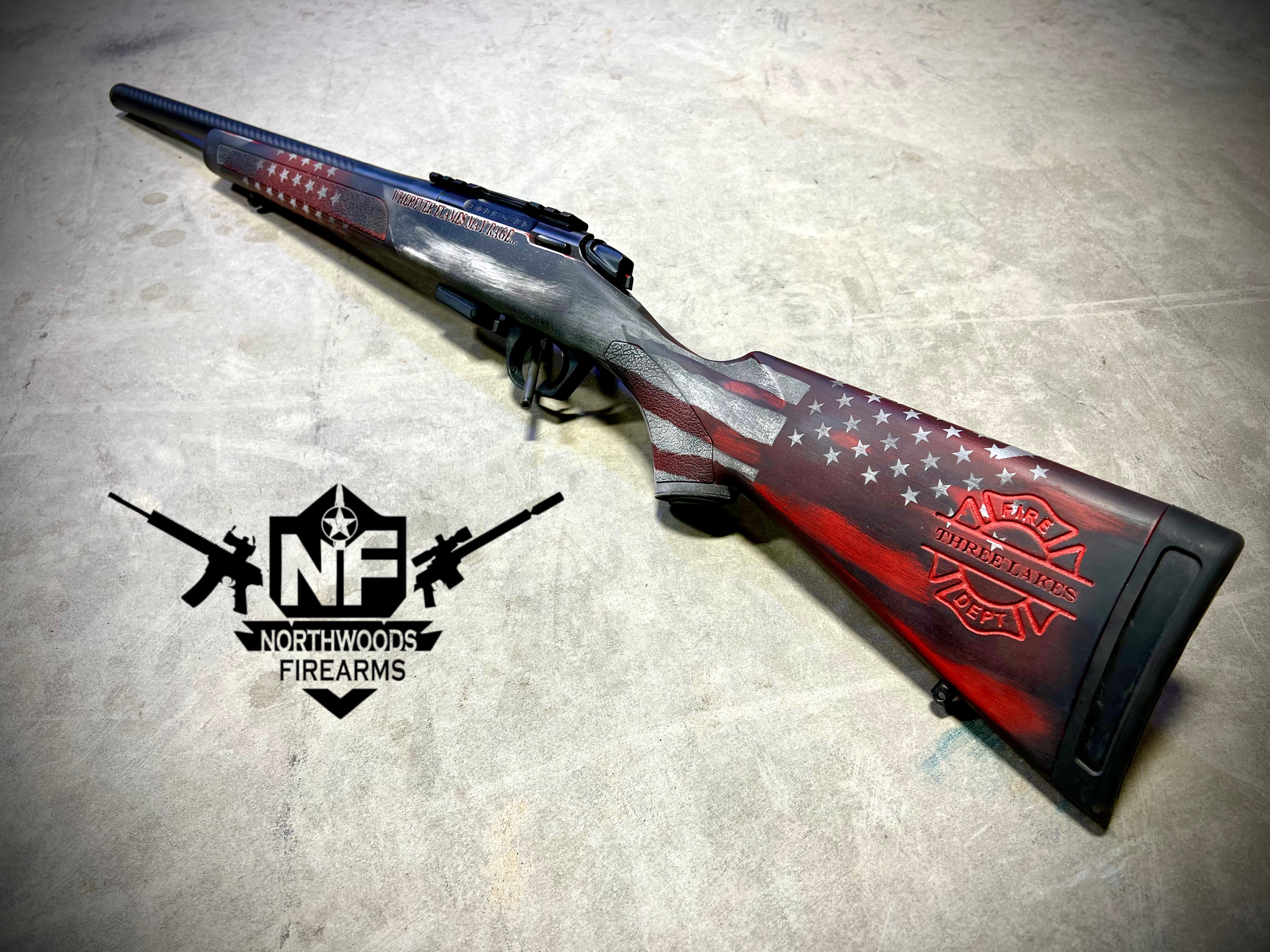 Distressed Rifles Custom Distressed Rifle finished with a Armor Black, Stormtrooper White ...